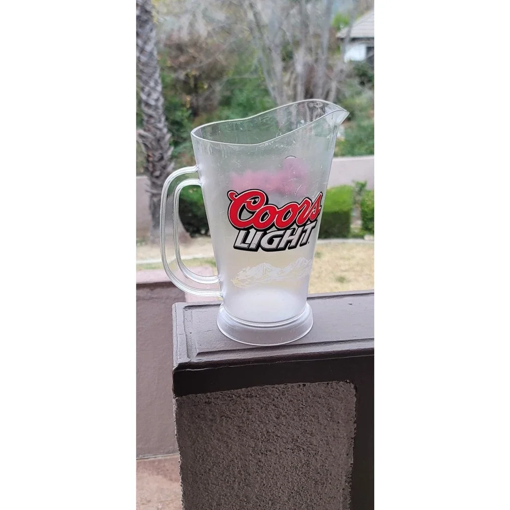 Vtg Coors Light Beer Pitcher 52oz